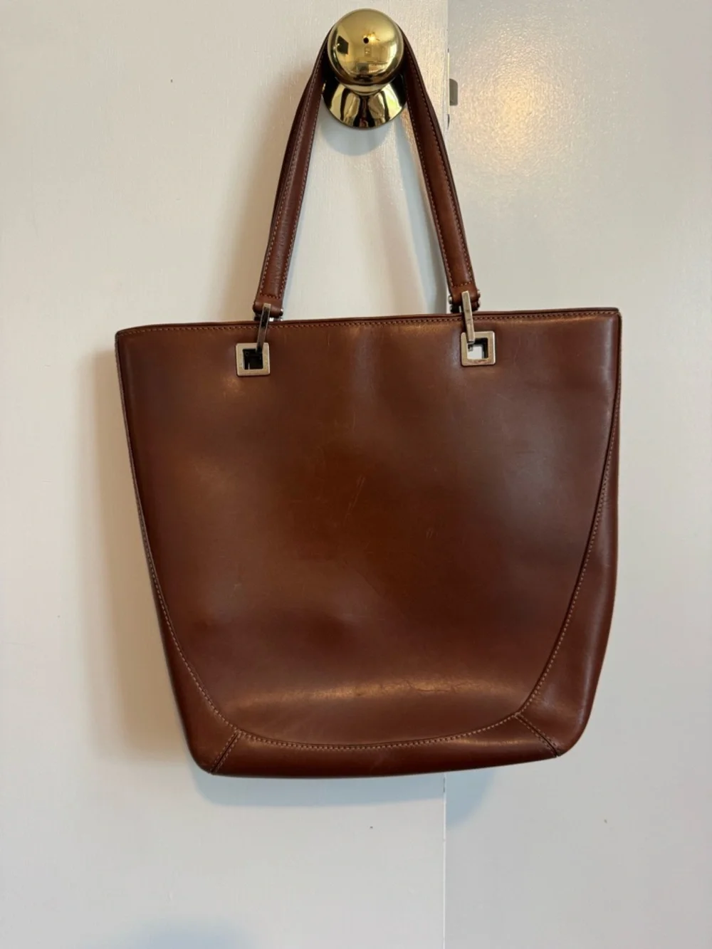 Cole Haan Brown Leather Shoulder Bag - Picture 1 of 7